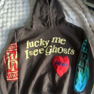 Brown Hoodie with Graphic Print